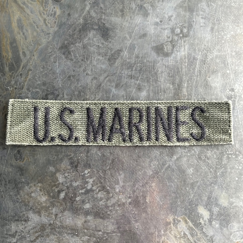 U.S. MARINES embroidered tape patch - Vintage
